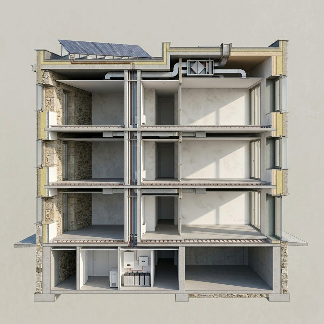 Rehabilitación y eficiencia energética de edificios